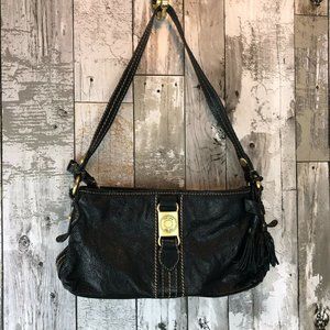 The Sak Pink Label Black Leather Small BAG